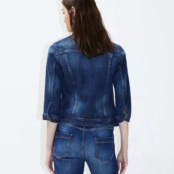 Vintage Look Denim Jacket, by Sisley (S) - Picture 4 of 15